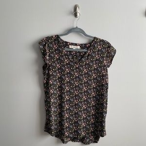 LOFT floral blouse